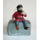 Tirelire figurine Pirate sur coffre