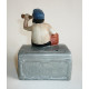 Tirelire figurine Pirate sur coffre