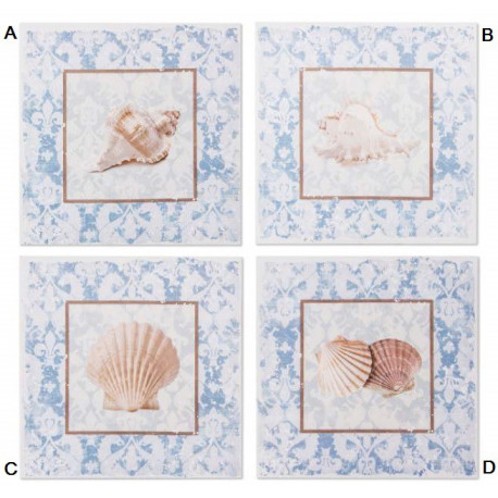 Tableau toile Coquille Saint Jacques - Coquillage