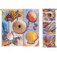 Cadre toile Coquillages - mer - 40 x 40 cm