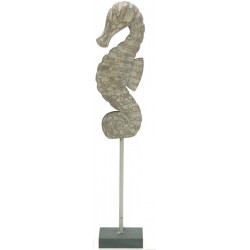 Statuette Hippocampe déco sur socle - 44 cm