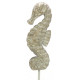 Statuette Hippocampe déco sur socle - 44 cm