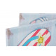 Tableau toile Plage Tongs - 28 x 28 cm