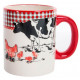 Lot de 2 mugs Vache en céramique