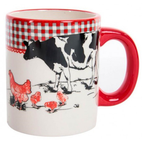 Lot de 2 mugs Vache en céramique