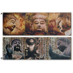 Tableau toile zen Bouddha - 90 x 30 cm