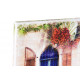 Tableau toile Maisons et Fruits du sud - 60 x 20 cm