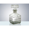 Bouteille à liqueur carrée en verre - 15,5 cm - 210 ml