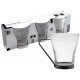 Set de 3 Tasses à café au lait en verre 24 cl 