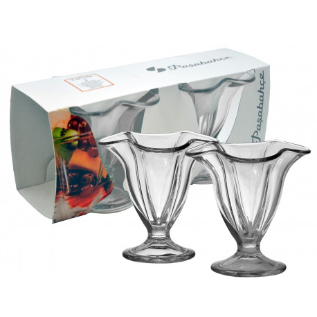 Set de 2 Coupes à glace en verre