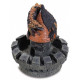 Figurine gothique Dragon sur toit de la princesse