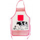 Tablier de cuisine avec poche Vache - ferme