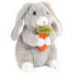 Peluche Lapin avec carotte - 20 cm