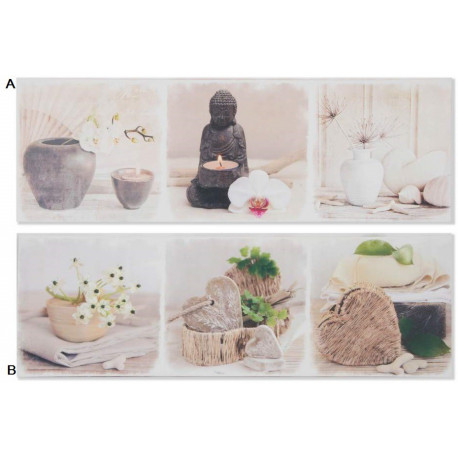 Tableau toile zen - SPA - 90 x 30 cm