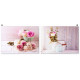 Tableau toile Fleurs roses - Romantique - 70 x 50 cm