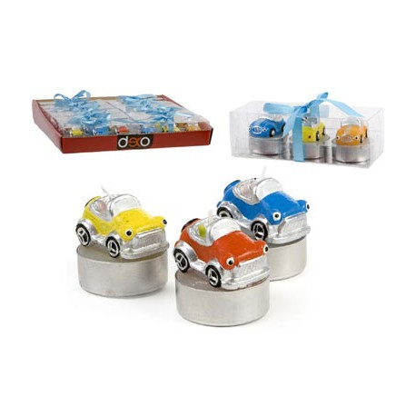 Set de 3 bougies voiture Coccinelle