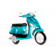 Décoration murale métal Scooter bleu - 69 x 64 cm 