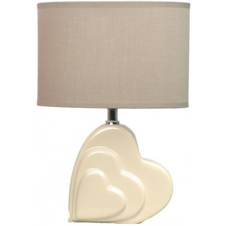 Lampe moderne triple Coeur - 34 cm