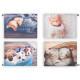 Cadre toile Chaton ou Chiot - 40 x 30 cm