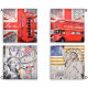 Cadre toile London ou New York - 60 x 60 cm