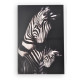 Cadre toile Animaux sauvages fond noir - 60 x 40 cm