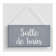 Plaque de porte en bois - 14 cm