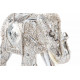 Statuette Eléphant couleur argent - 17,5 cm