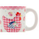 Lot de 2 mugs Poule 350 ml en céramique