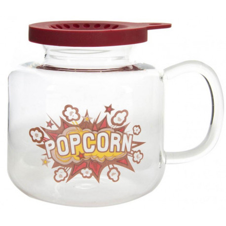 Cuiseur Pop-Corn micro-ondes verre et silicone