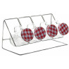 Présentoir à épices 5 pièces - support en métal + 4 Pots en verre
