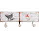 Porte manteau mural Poule - campagne - 37 cm