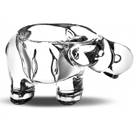 Bougeoir Eléphant en verre