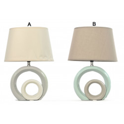 Lampe design double Cercle - 44 cm