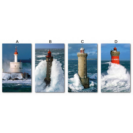 Tableau toile Phare - 50 x 30 cm