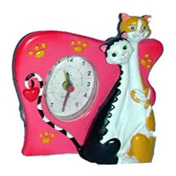 Horloge chat