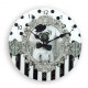 Horloge murale Chien en verre - 30 cm