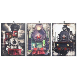Tableau toile Train - Locomotive - 70 x 50 cm