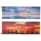 Tableau toile Coucher de soleil - mer - 90 x 30 cm