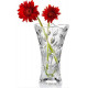Vase en verre ciselé décor végétation - 24 cm