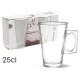 Set de 2 Mugs en verre 25 cl