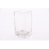 Vase carré en verre - 16 cm