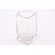 Vase carré en verre - 16 cm