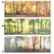 Tableau toile Arbres forêt - 90 x 30 cm