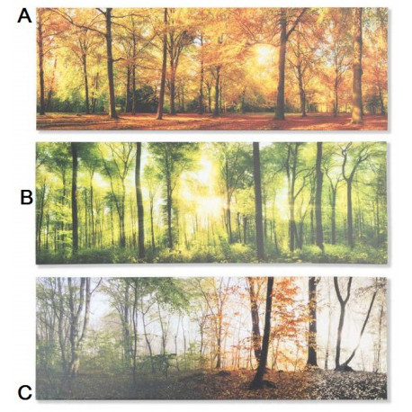 Tableau toile Arbres forêt - 90 x 30 cm
