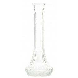 Vase transparent en verre - 22,5 cm