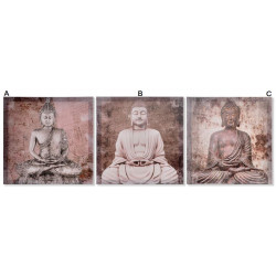 Tableau toile zen Bouddha - 40 x 40 cm