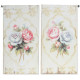 Tableau Fleurs Roses - 30 x 15 cm