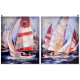 Cadre toile Voilier - Mer - 50 x 40 cm