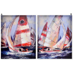 Cadre toile Voilier - Mer - 50 x 40 cm