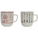 Lot de 2 Tasses Attrape rêve en porcelaine